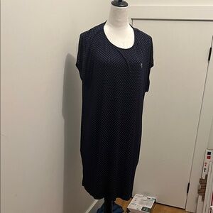 Ralph Lauren Blue and White Chemise Relaxed Fit